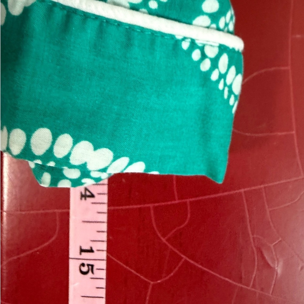 Stars Above Green Leaf Print‎ Pajama Set Womens S M Short Sleeve Lyocell 2pc - Picture 13 of 15